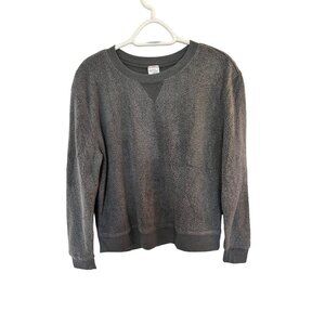 No Boundaries Gray Fleece Pullover Sweatshirt Size M